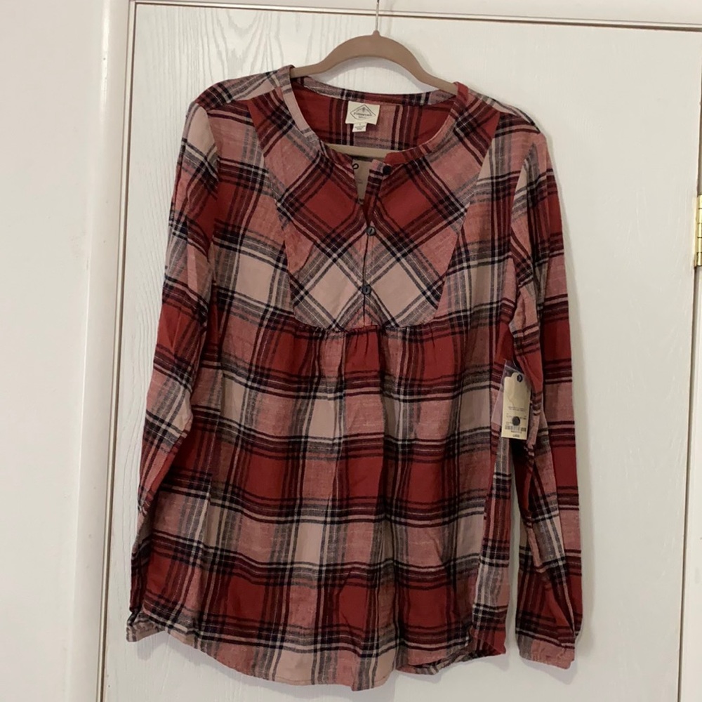 BRAND NEW PLAID TUNIC